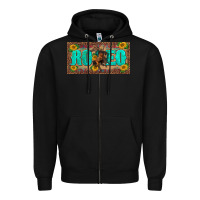 Black western rodeo horse leopard aztek sunflower license plate template Zipper Hoodie - BarkalooDesign