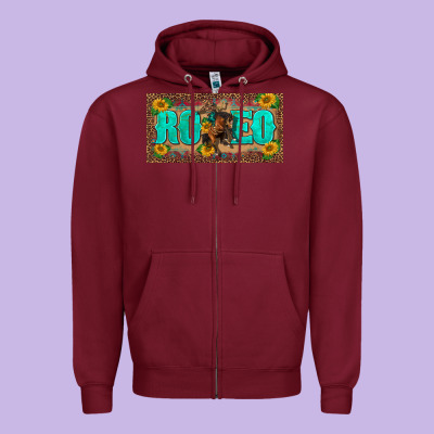 Western Rodeo Horse Leopard Aztek Sunflower License Plate Template Zipper Hoodie Designed By Barkaloodesign