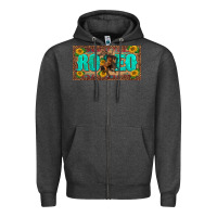 Charcoal Heather western rodeo horse leopard aztek sunflower license plate template Zipper Hoodie - BarkalooDesign