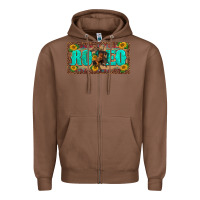 Chestnut western rodeo horse leopard aztek sunflower license plate template Zipper Hoodie - BarkalooDesign