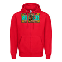 Red western rodeo horse leopard aztek sunflower license plate template Zipper Hoodie - BarkalooDesign
