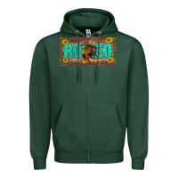 Sports Green western rodeo horse leopard aztek sunflower license plate template Zipper Hoodie - BarkalooDesign