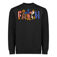 Black Faith USA flag sunflower Heavyweight Sweatshirt - Neo Western
