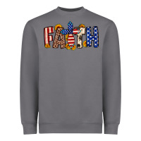 Storm Faith USA flag sunflower Heavyweight Sweatshirt - Neo Western