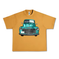 Peanut Butter western truck front view Urban Heavy Tee - FaDigitalArtStudio