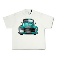 Pistachio western truck front view Urban Heavy Tee - FaDigitalArtStudio