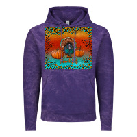 Cloud Purple thankful with turkey and pumpkins Vintage Hoodie - RanaPortraitStore