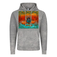 Thankful With Turkey And Pumpkins Vintage Hoodie | Teevron
