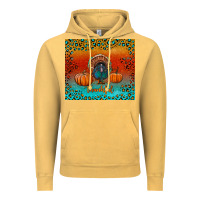 Vintage Mustard thankful with turkey and pumpkins Vintage Hoodie - RanaPortraitStore