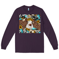 Plum western calf Long Sleeve Tee - JahusDesignShop