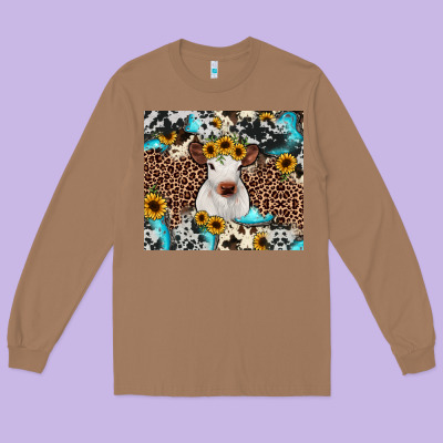 Western Calf Long Sleeve Tee Designed By Jahusdesignshop
