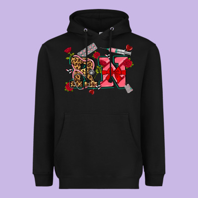 Valentines Day Rn Heavyweight Hoodie Designed By Nancycooperartshop