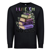 Black i like them real thick and juicy books Premium Sweatshirt - MaliasSmallBusiness