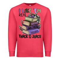 Cardinal i like them real thick and juicy books Premium Sweatshirt - MaliasSmallBusiness