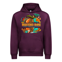 Mauve Wine registered nurse pumpkin Urban Hoodie - NancyCooperArtShop