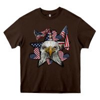 Chocolate Brown eagle star png Heavy Core Tee - SublimationCraftShop