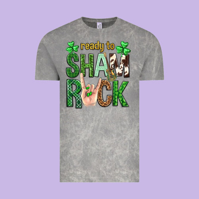 Ready To Shamrock St. Patrick's Day Vintage Tee Designed By Neo Western