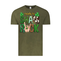 Vintage Olive Ready to shamrock St. Patrick's Day Vintage Tee - Neo Western