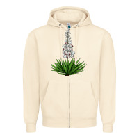 Sandshell Yucca Flower IIIustrations Zipper Hoodie - LillyAllenDesigns