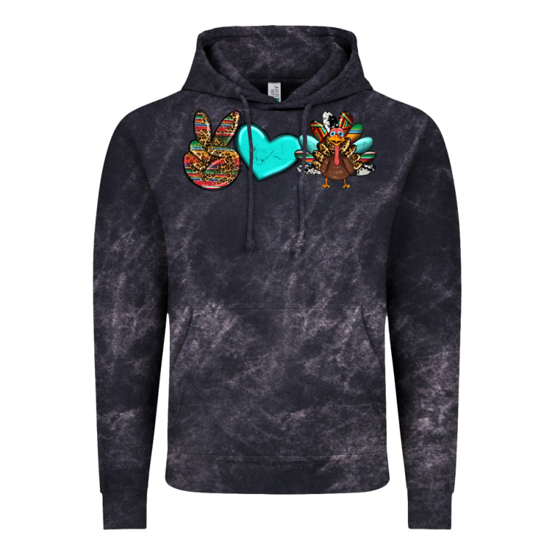 Peace Love Thanksgiving Turkey Vintage Hoodie by RanaPortraitStore | Teevron
