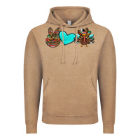 Vintage Coffee peace love thanksgiving turkey Vintage Hoodie - RanaPortraitStore