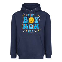 Navy in my boy mom era Heavyweight Hoodie - MaliasSmallBusiness