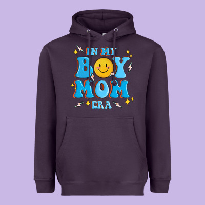 In My Boy Mom Era Heavyweight Hoodie Designed By Maliassmallbusiness
