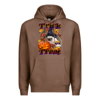 Chestnut Halloween Hedgehog Trick Or Treat Premium Hoodie - LillyAllenDesigns