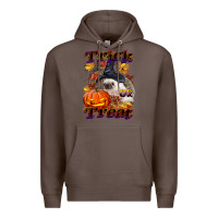 Coffee Halloween Hedgehog Trick Or Treat Premium Hoodie - LillyAllenDesigns
