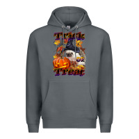 Rock Halloween Hedgehog Trick Or Treat Premium Hoodie - LillyAllenDesigns
