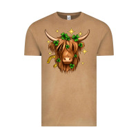 Vintage Camel St. Patrick's Day Highland Cow Vintage Tee - Neo Western