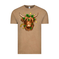 Vintage Coffee St. Patrick's Day Highland Cow Vintage Tee - Neo Western