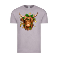 St. Patrick's Day Highland Cow Vintage Tee | Teevron