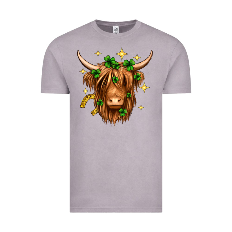 St. Patrick's Day Highland Cow Vintage Tee by Neo Western | Teevron