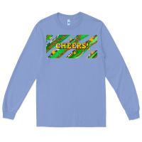 Colony Blue leopar and cowhide with cheers Long Sleeve Tee - AdoDesignShop