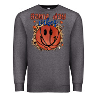 Charcoal Heather game day vibes Premium Sweatshirt - MaliasSmallBusiness