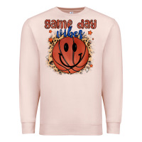 Pale Pink game day vibes Premium Sweatshirt - MaliasSmallBusiness