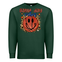 Sports Green game day vibes Premium Sweatshirt - MaliasSmallBusiness