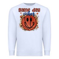White game day vibes Premium Sweatshirt - MaliasSmallBusiness