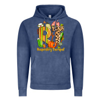 Vintage Denim fall rt respiratory therapist Vintage Hoodie - Zillion Design Studio
