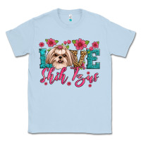 Dusty Blue love shih tzus Classic Tee - JahusDesignShop