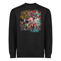 Black summer farm Heavyweight Sweatshirt - SublimationCraftShop