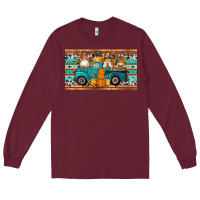 Burgundy fall gnomes truck sippy cup Long Sleeve Tee - Artiststas