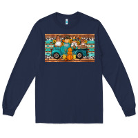 Navy fall gnomes truck sippy cup Long Sleeve Tee - Artiststas