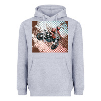 Heather Grey born to ride dirty bikes Heavyweight Hoodie - MaliasSmallBusiness