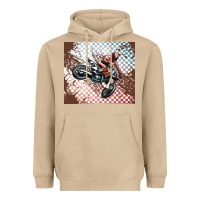 Mushroom born to ride dirty bikes Heavyweight Hoodie - MaliasSmallBusiness
