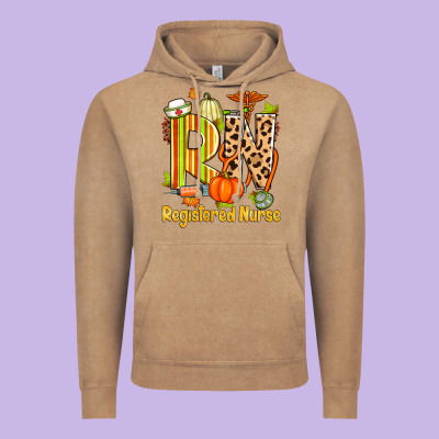 Fall Rn Registered Nurse Vintage Hoodie Designed By Zillion Design Studio