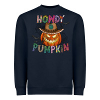 Navy howdy pumpkin Heavyweight Sweatshirt - CowhideDigitalArt