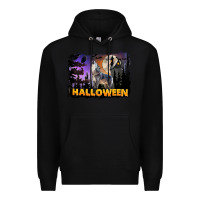 Black Halloween Wolf Premium Hoodie - LillyAllenDesigns