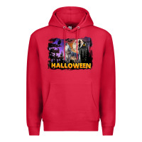 Cardinal Halloween Wolf Premium Hoodie - LillyAllenDesigns